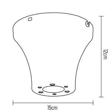 LIGHTED Soporte Fijo Para Ventiladores Con Tija