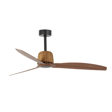 FARO WEAVER M Ventilador Negro-Nogal