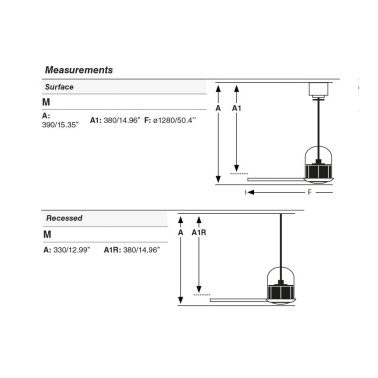 FARO WEAVER M Ventilador Negro-Nogal
