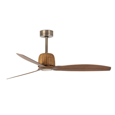 FARO WEAVER M Ventilador Oro Viejo-Nogal