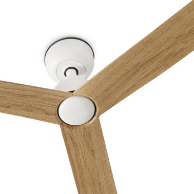 FARO MARINE M Ventilador Blanco-Roble IP44 TUYA