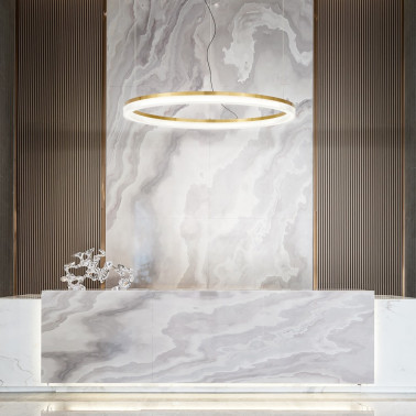 IDEAL LUX CROWN SP 80 Colgante Laton