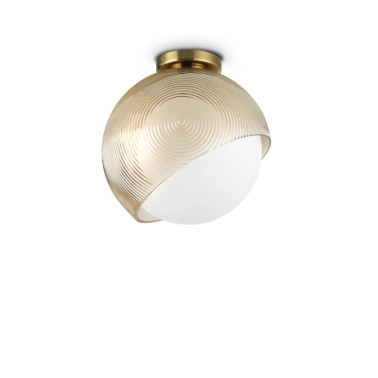 IDEAL LUX BLOOM PL1 D30 Plafón Latón