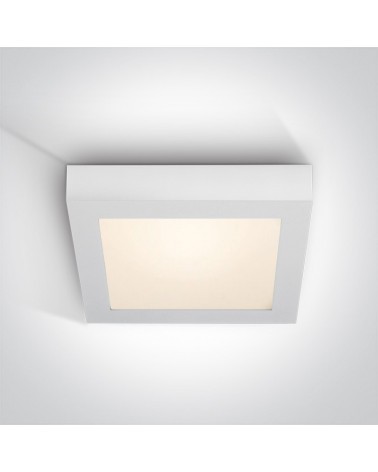ONE LIGHT Plafón cuadrado blanco LED 30W CCT