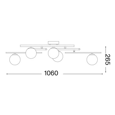 IDEAL LUX ALTAS Ø1060 Plafón Blanco