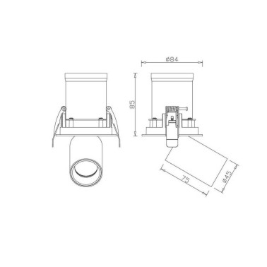 MANTRA GARDA 7W Empotrable blanco 3000K