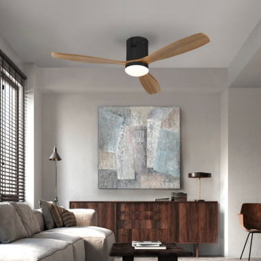 SCHULLER SIROCO Ventilador Negro-Nogal