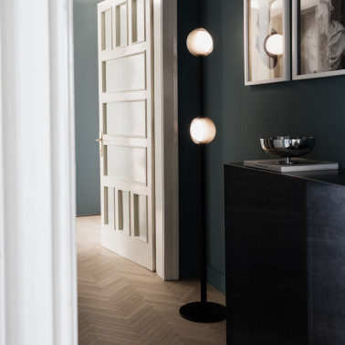 IDEAL LUX BLOOM 1695 Lámpara De Pie Negro