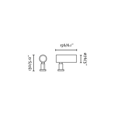 FARO SAU M 156 Proyector-Estaca Negro 3000K 10º