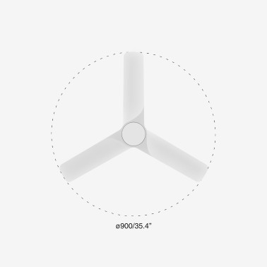 FARO HEY S EMPOTRADO Ventilador Blanco