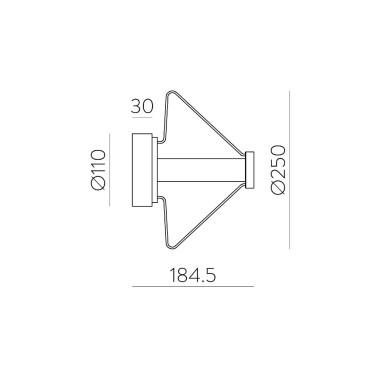 ACB YARA LED 250 Aplique-Plafón Ambar