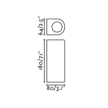 FARO ESTELA Aplique Negro 2xGU10 IP65