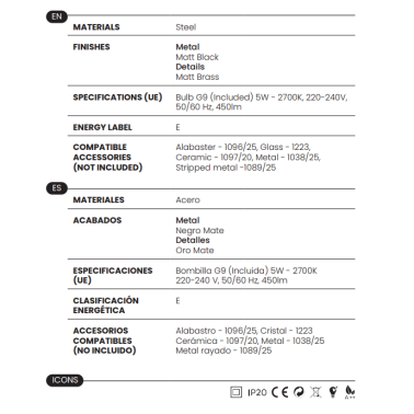 AROMAS ERTO Sobremesa Alabastro/Cerámica