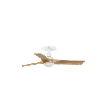 FARO HEYWOOD S LED EMPOTRADO Ventilador Blanco-Arce