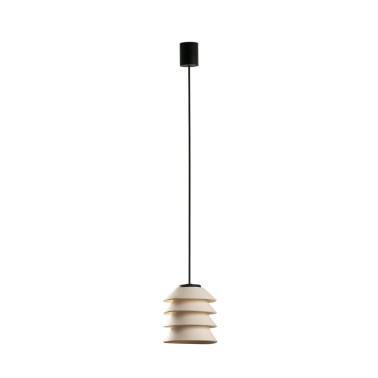 FARO TOBA Colgante Beige con Florón IP65