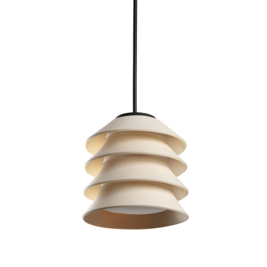 FARO TOBA Colgante Beige con Florón IP65