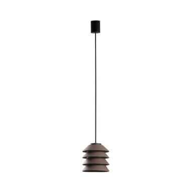 FARO TOBA Colgante Marrón con Florón IP65