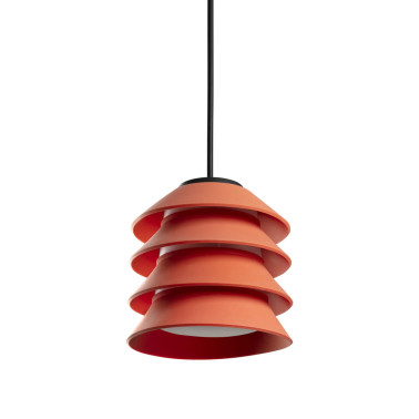 FARO TOBA Colgante Naranja con Florón IP65