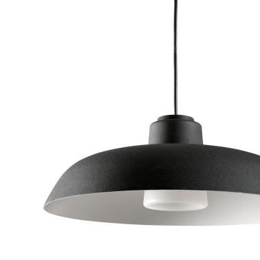 FARO SAGA Colgante Negro con Florón IP65