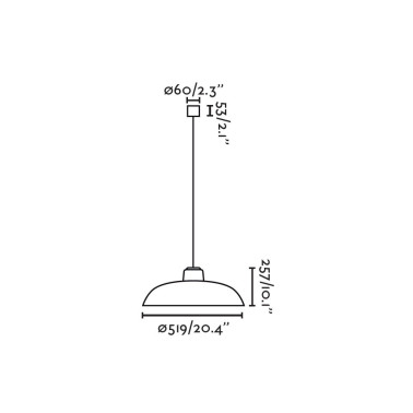 FARO SAGA Colgante Naranja con Florón IP65