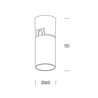 HOFF LIGHT ECUADOR Proyector Antracita GU10