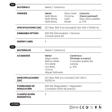 AROMAS LOPO Sobremesa Cerámica Personalizable