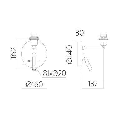 ACB Estructura Aplique Lector Negro