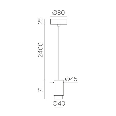 ACB Estructura Colgante 250 Negro