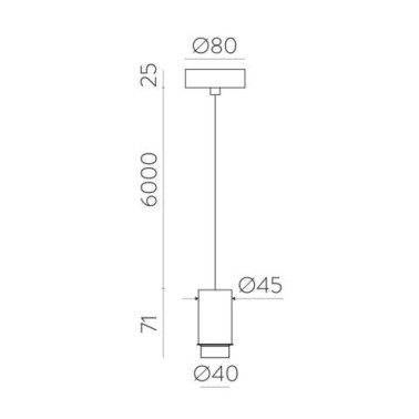 ACB Estructura Colgante 600 Negro