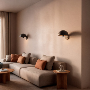 ACB TIGA Pantalla Ø250 Aplique-Sobremesa Negro