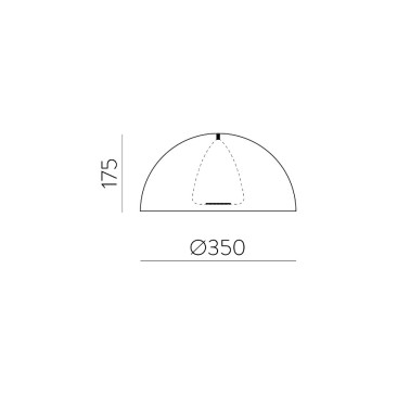 ACB TIGA Pantalla Ø350 Pie-Sobremesa Negro