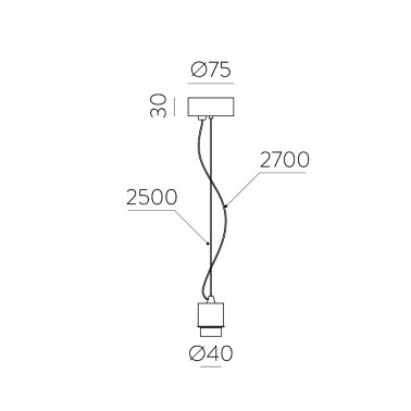 ACB Estructura Colgante Tensor 250 Blanco