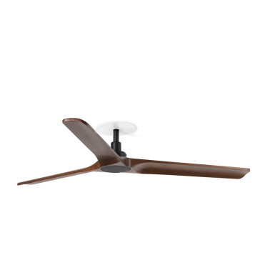 FARO HEYWOOD L EMPOTRADO Ventilador Negro-Nogal