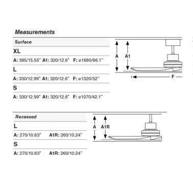FARO LANTAU L EMPOTRADO Ventilador Marrón-Pino