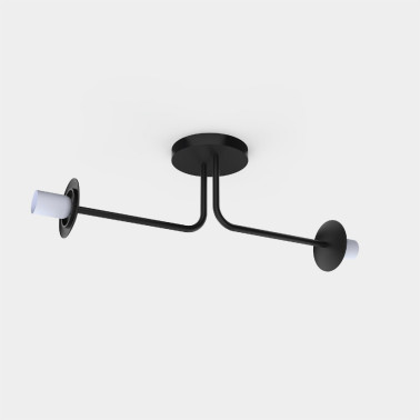 ACB PARMA Estructura Aplique-Plafón Negro 2L