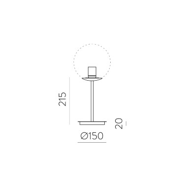 ACB PARMA Estructura Sobremesa Oro