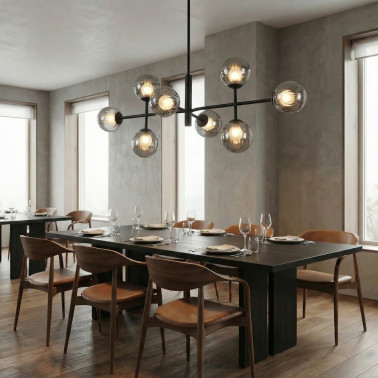 ACB DORIS Estructura Colgante Negro 8L