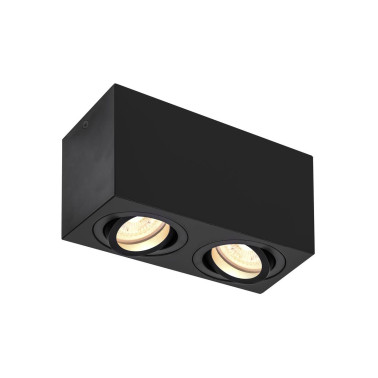 SLV TRILEDO DOUBLE GU10 Foco Superficie 2L Negro