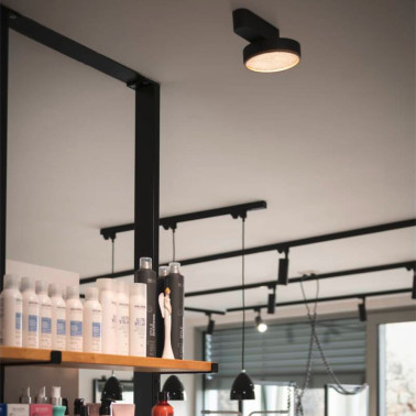 SLV GRIP! FLAT Plafón Negro 2700K/3000K UGR15