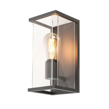 SLV QUADRULO Aplique Antracita-Cristal E27