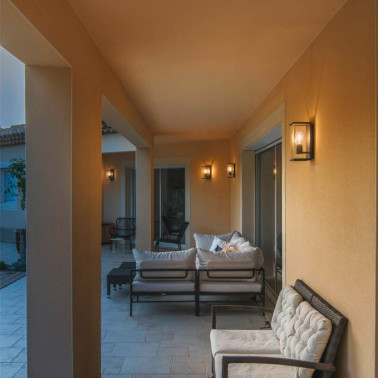 SLV QUADRULO Aplique Antracita-Cristal E27