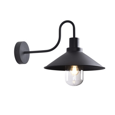 ACB TOURS Aplique Pared Negro Texturado Industrial IP65