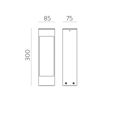 ACB NYRA 300 Baliza Antracita Texturado 2700K IP65