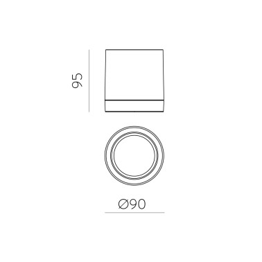 ACB ARTIC Plafón 1L Blanco GU10 IP65