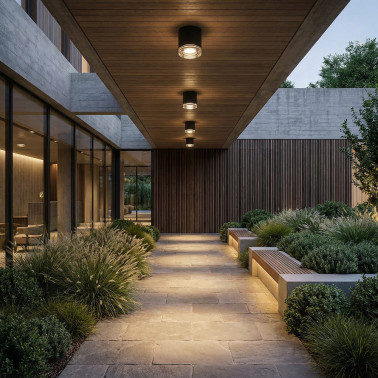 ACB ARTIC Plafón 1L Antracita GU10 IP65