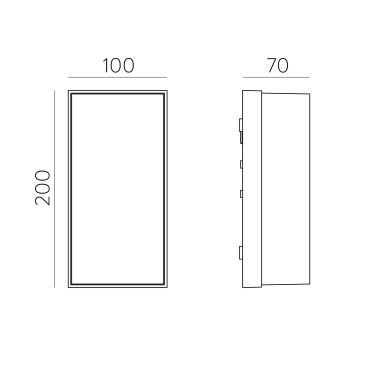 ACB NOEL Aplique de Pared Antracita 10W 2CCT IP65
