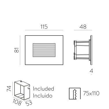 ACB SOLIS Señalizador de Paso Negro 3CCT