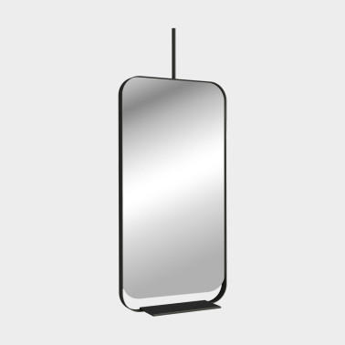 ACB SHELF Espejo Decorativo Negro Mate Liso