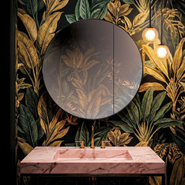 ACB CANET Espejo Negro Mate con Almacenaje