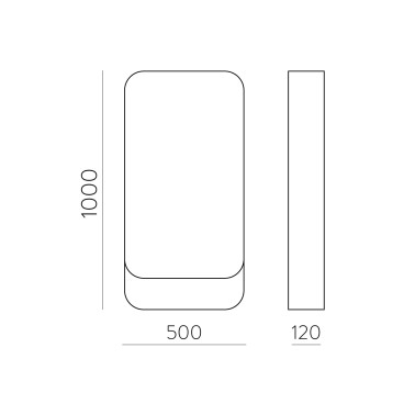 ACB VERONA Espejo Armario Negro Mate